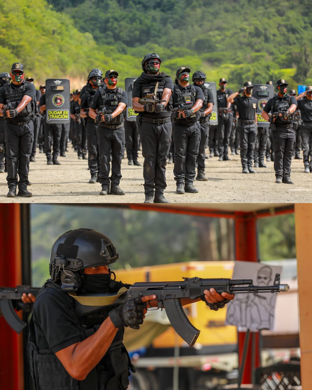 Ejercicios en el marco de la clausura del Curso de Operaciones Especiales Revolucionarias