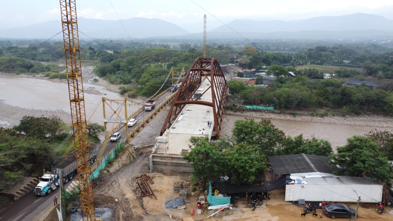 Así se encuentra actualmente el puente.