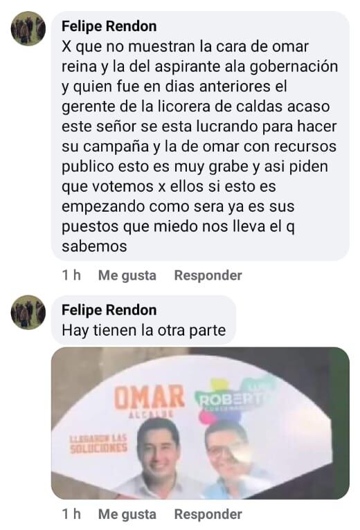 Publicidad política con imagen de la ILC