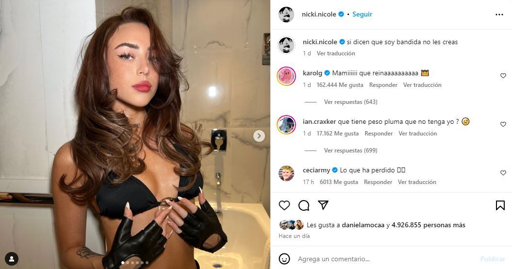 Nicki Nicole recibió el apoyo de Karol G