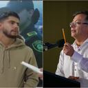 Hijo alias Don Mario y el presidente Gustavo Petro