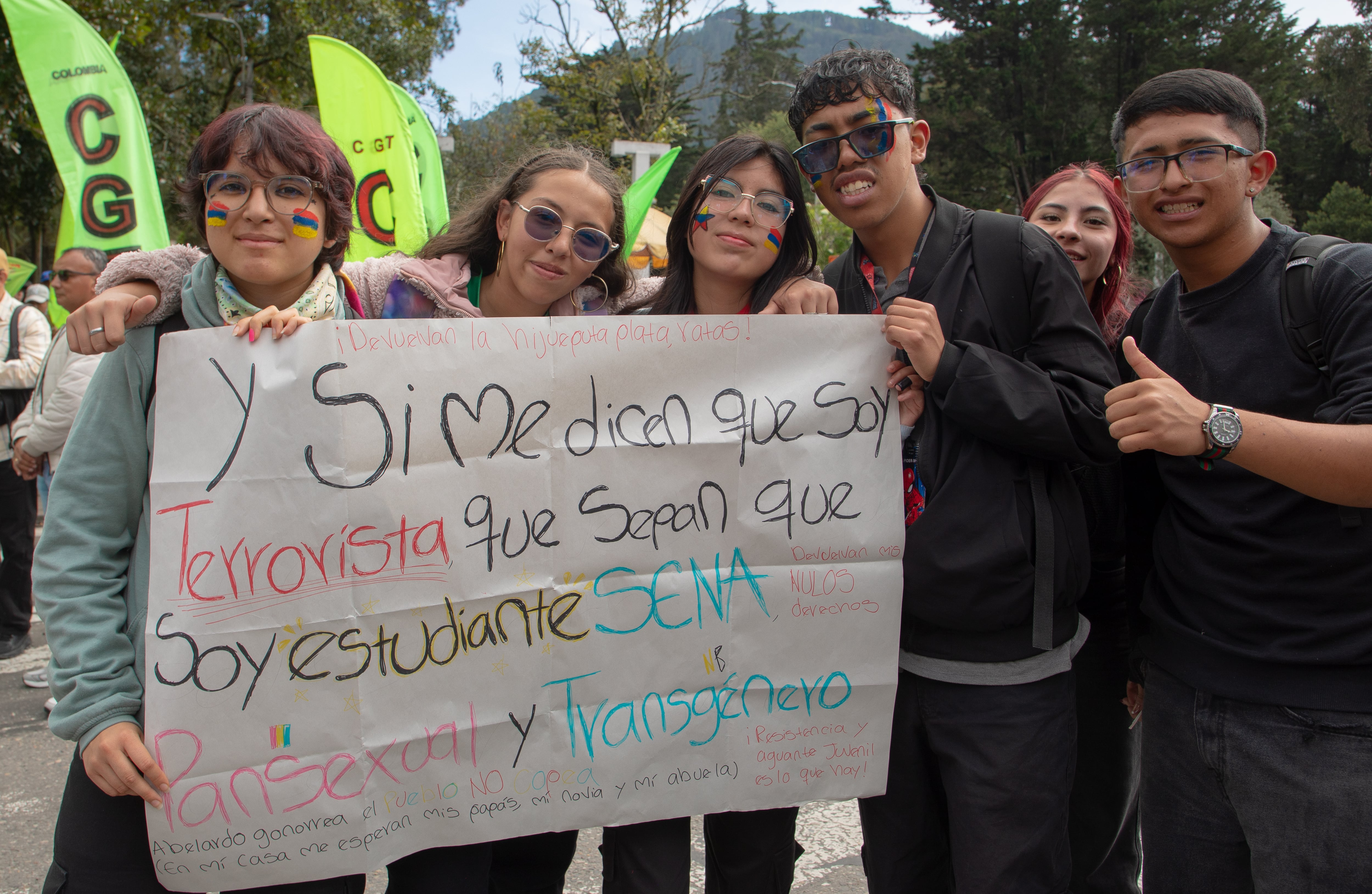 Marchas 14 de octubre, centrales obreras