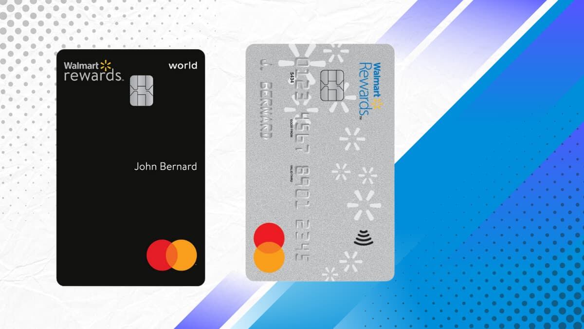 Tarjeta de crédito negra con logotipo de Walmart y Mastercard, diseñada para la nueva alianza con OnePay en EE. UU.