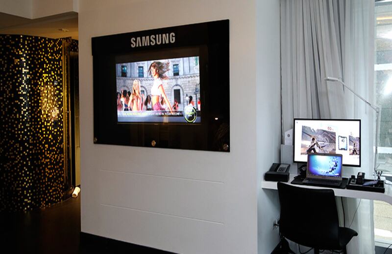 El Hospitality Display permite la navegación a internet.