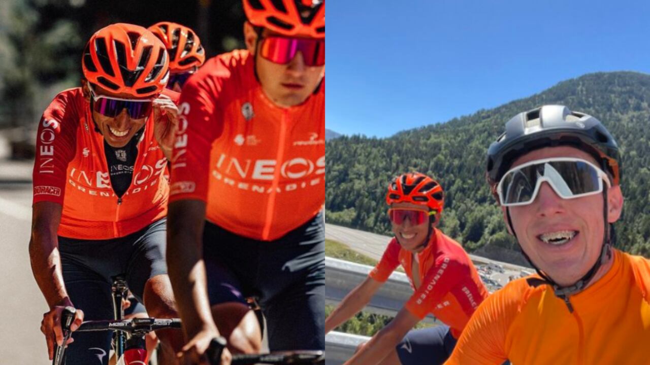 Egan Bernal. Foto: Egan Bernal Instagram/Twitter Daniel Martin
