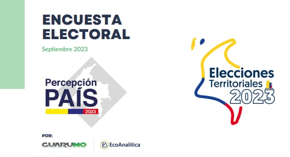 Reciente encuesta de Garumo en Colombia, de cara a las elecciones territoriales el próximo 29 de octubre.