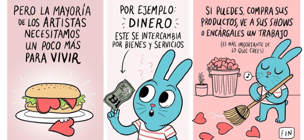 Fragmento de viñeta 'Consejos para creativos' de Raeioul.