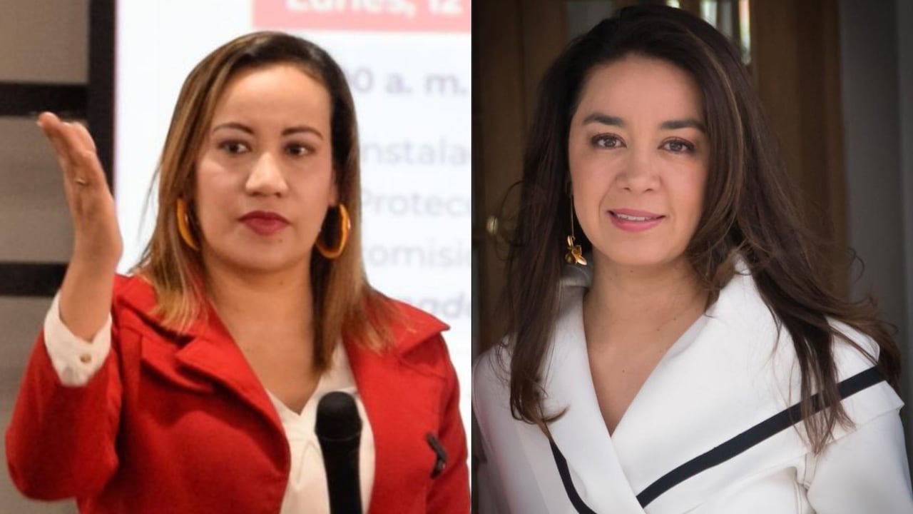 La ministra de Salud, Carolina Corcho y la concejal de Bogotá, Diana Diago.