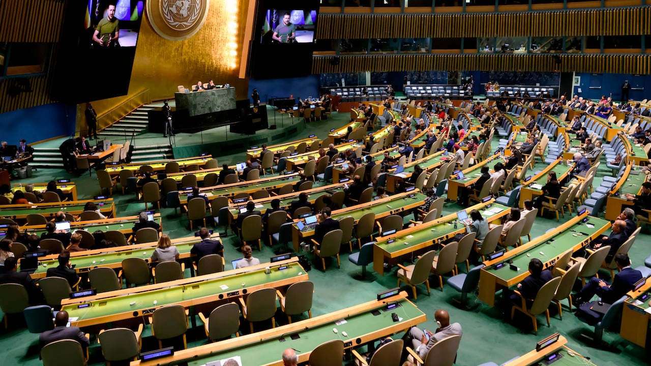Asamblea General de la ONU considera ilegal anexión de territorios ucranianos por parte de Rusia (AP Photo/Julia Nikhinson)