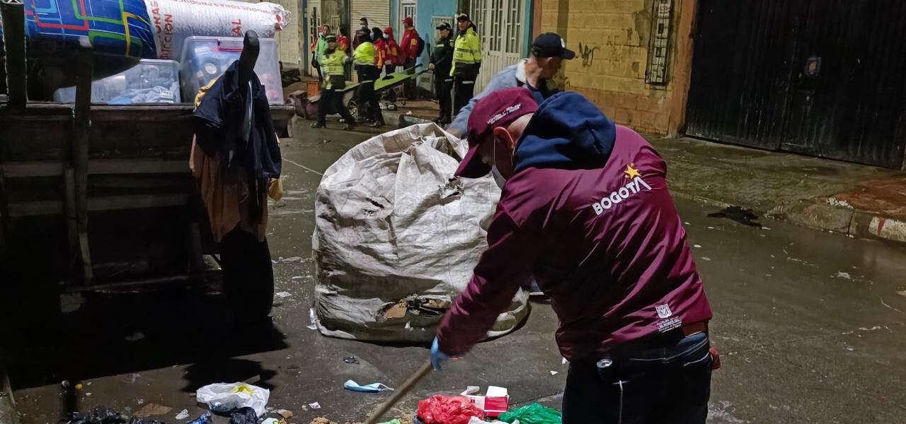 Operativo en el barrio María Paz de la localidad de Kennedy.