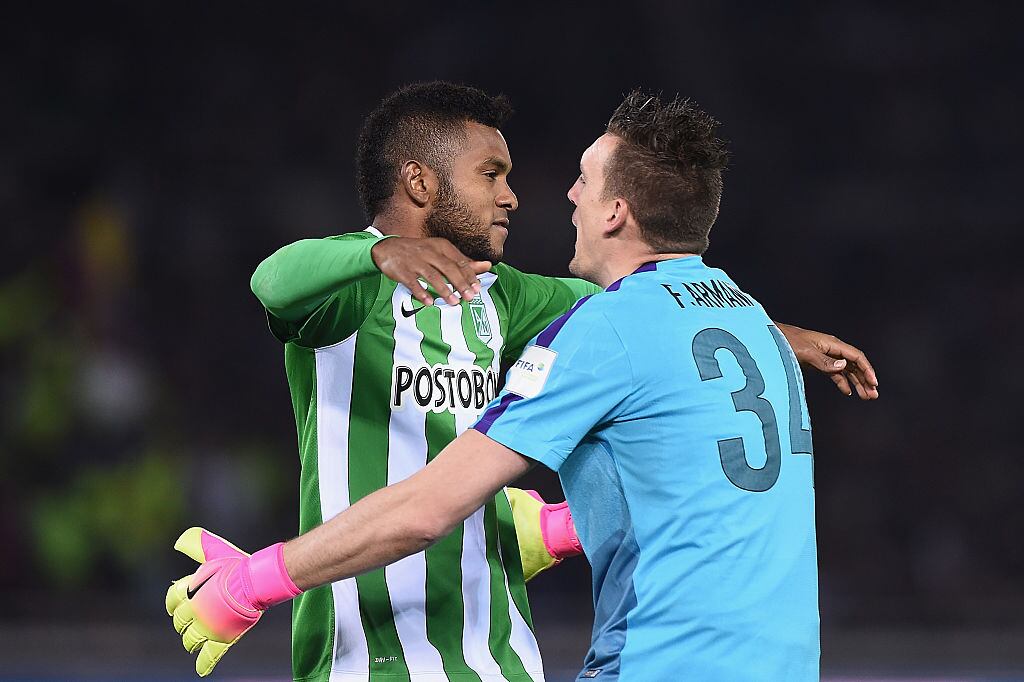 Miguel Borja y Franco Armani, campeones de Copa Libertadores con Atlético Nacional