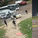 Balacera en Bogotá y la persona que quedó sin vida.