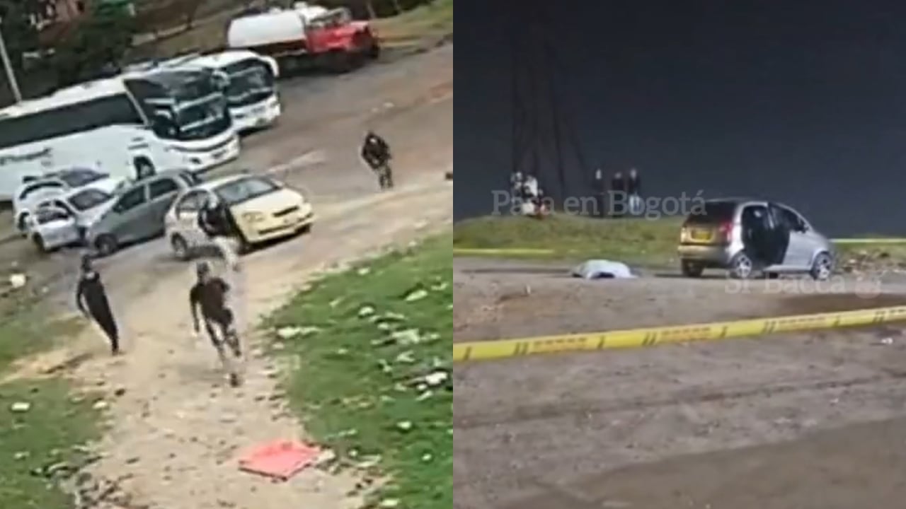 Balacera en Bogotá y la persona que quedó sin vida.