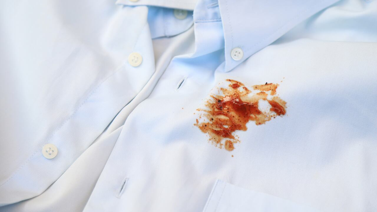 Manchas de salsa de tomate