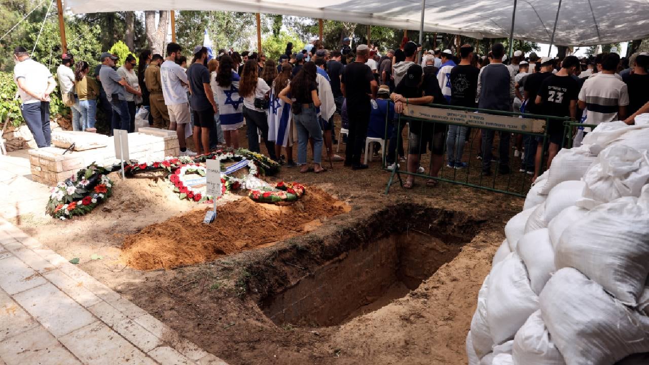 Cementerio Militar Monte Herzl en Jerusalén, el 11 de octubre de 2023.