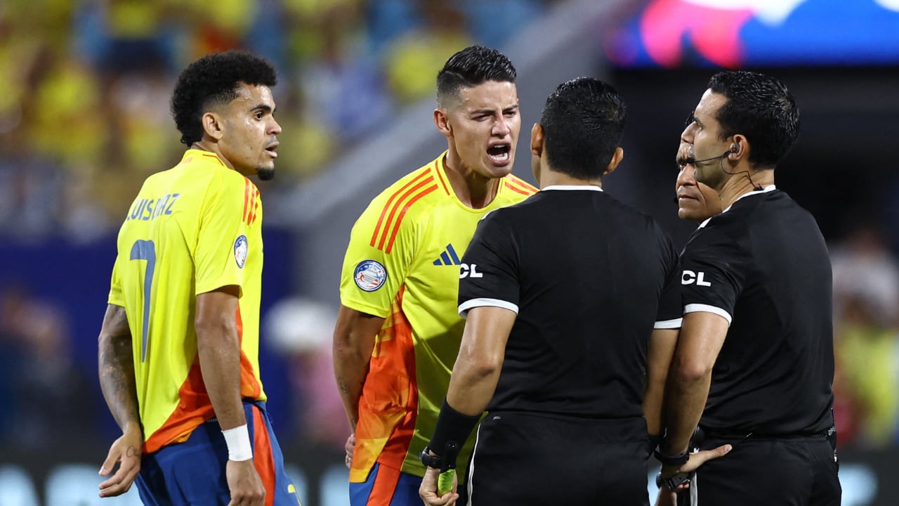 James Rodríguez y Luis Díaz en la Copa América 2024.