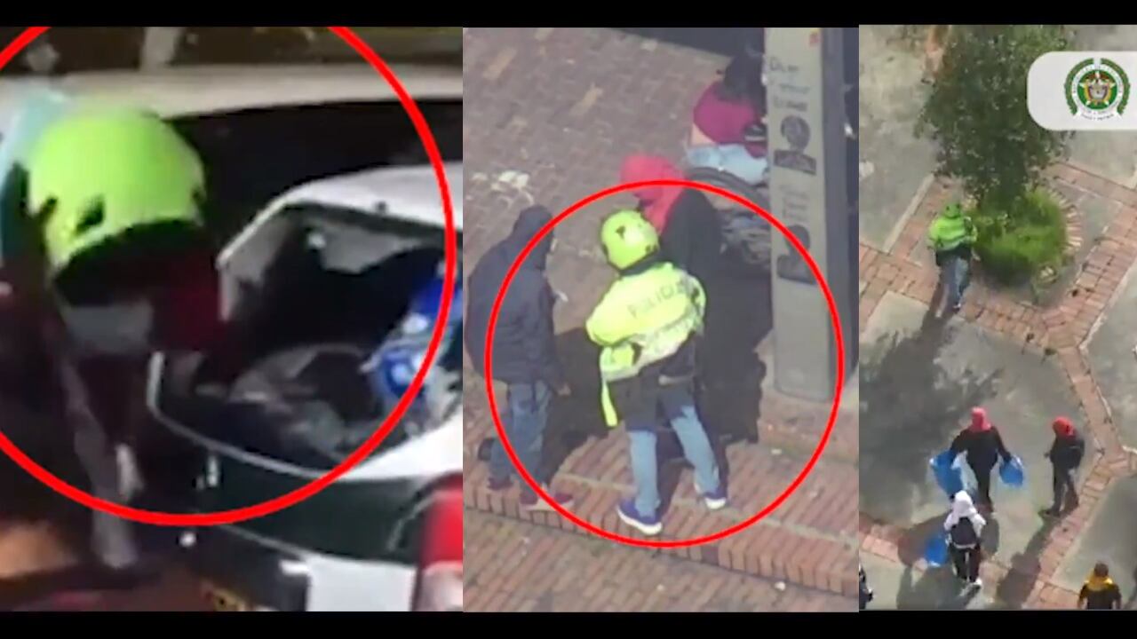 Video: Persecución de película para capturar vándalo que robó prendas de la Policía en protestas