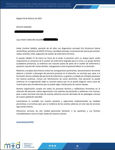 Comunicado oficial MTD