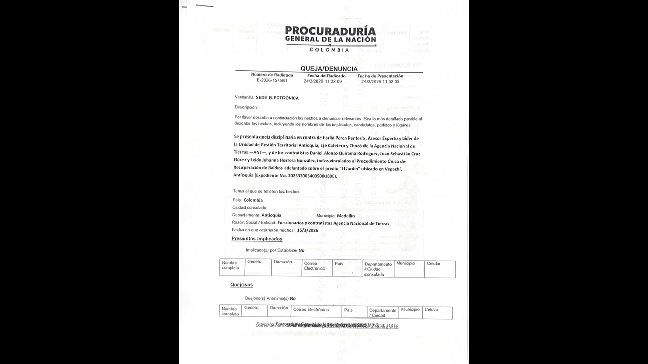 Documento en poder de SEMANA. 