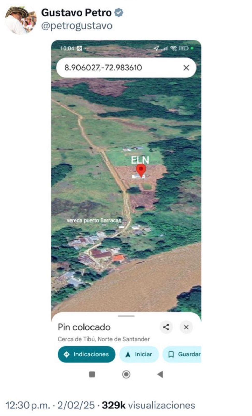 Trino de Gustavo Petro.