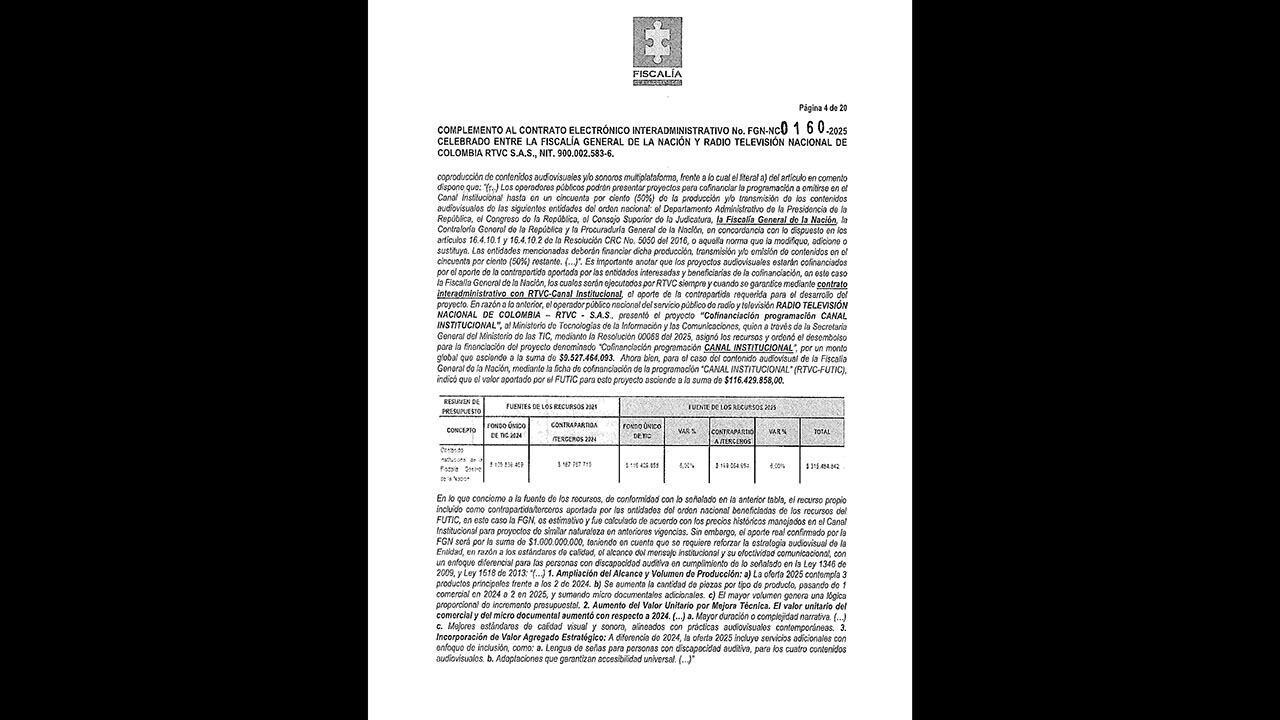 En medio de las críticas por no haber priorizado la información del computador de alias Calarcá, se conoció que la Fiscalía firmó un contrato para promover sus logros.