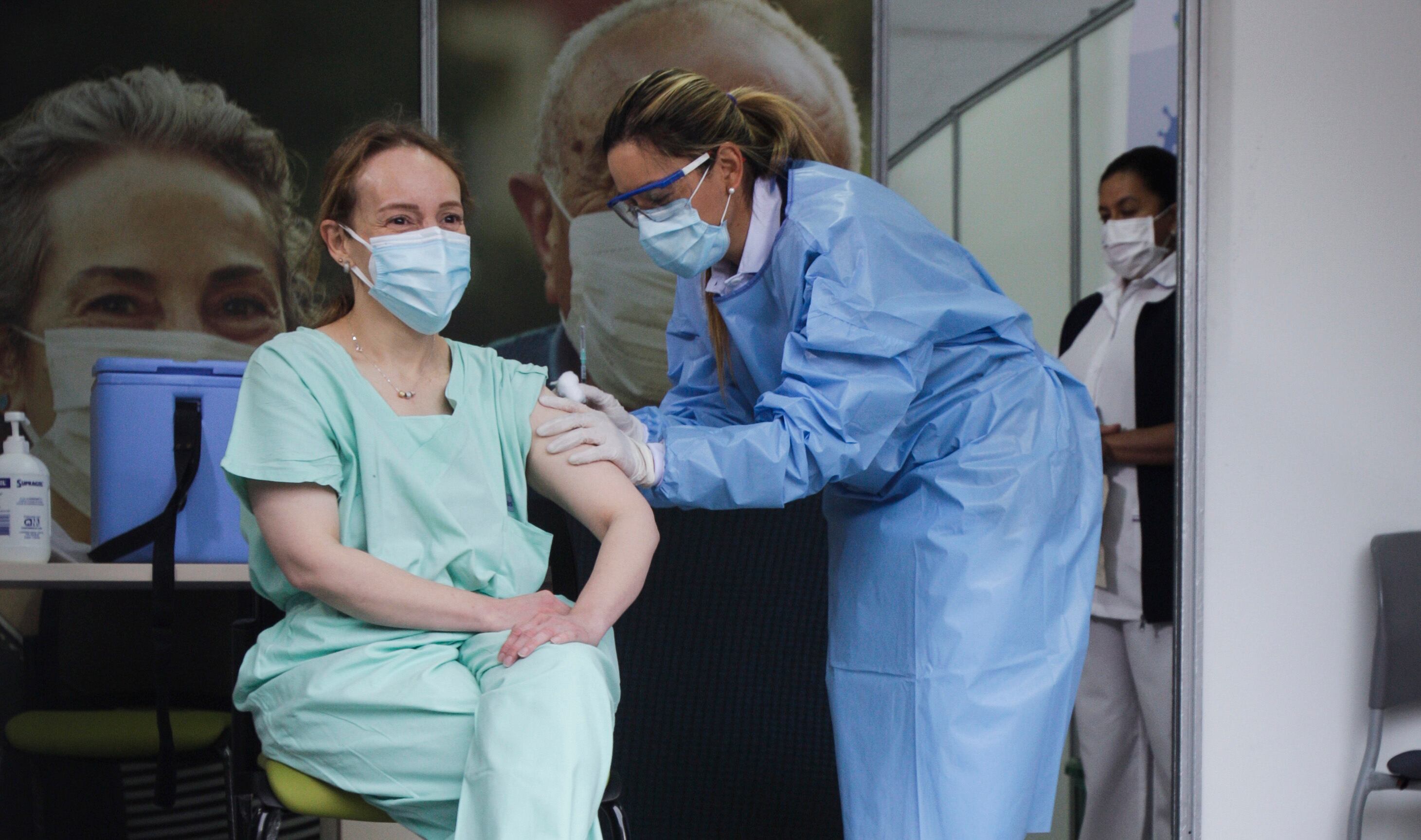 Vacunacion en Bogota, Clinica Colombia