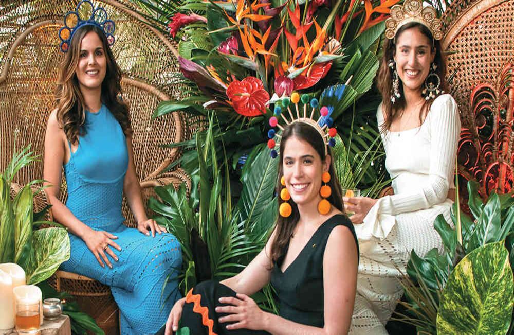 Giovanna Campagna, Lucía Echavarría y Clo-clo Echavarría.