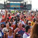 Alcalde Char y los asistentes a la inauguración de la Playa de Puerto Mocho.
