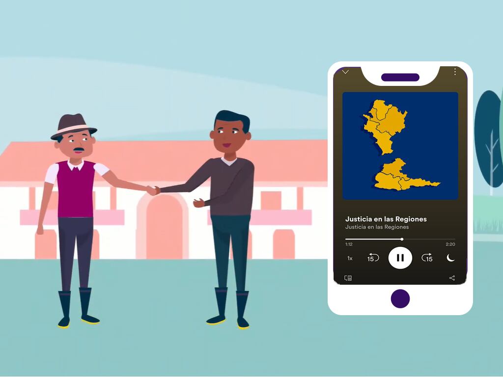 El proyecto audiovisual y sonoro ‘Justicia en las regiones’ les da voz a los territorios más apartados del país para reflexionar sobre sus procesos comunitarios en torno a la resolución de conflictos.