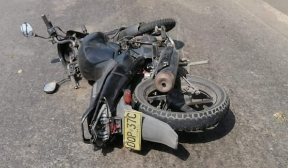 Los conductores de las motocicletas  resultaron heridos.