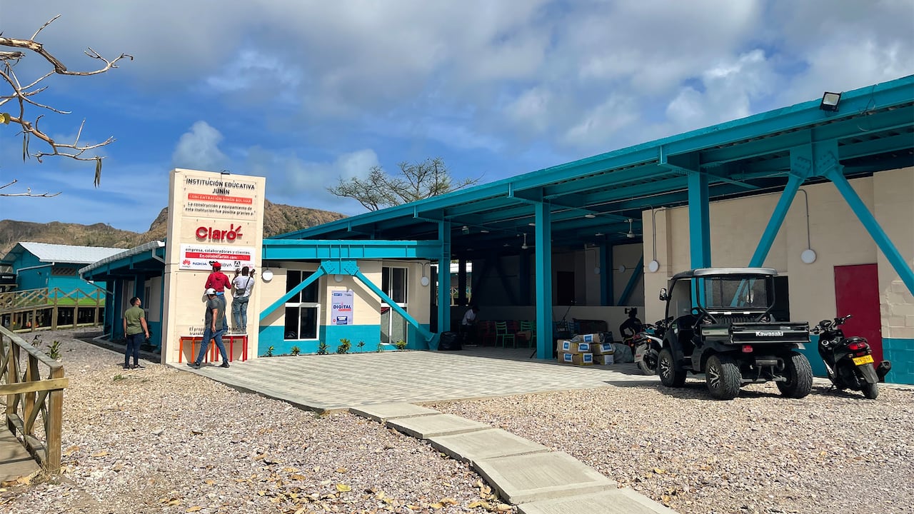 La nueva infraestructura de la Institución Educativa Junín cuenta con un área de 560 metros cuadrados.
