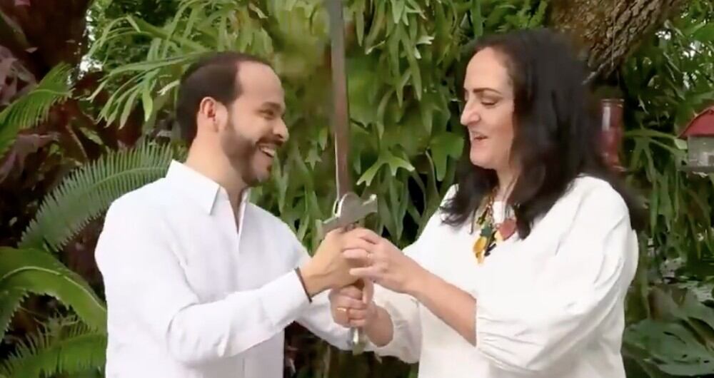 María Fernanda Cabal y Abelardo de la Espriella