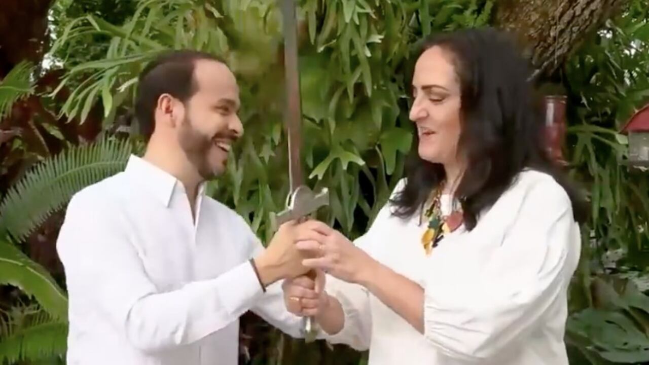 María Fernanda Cabal y Abelardo de la Espriella