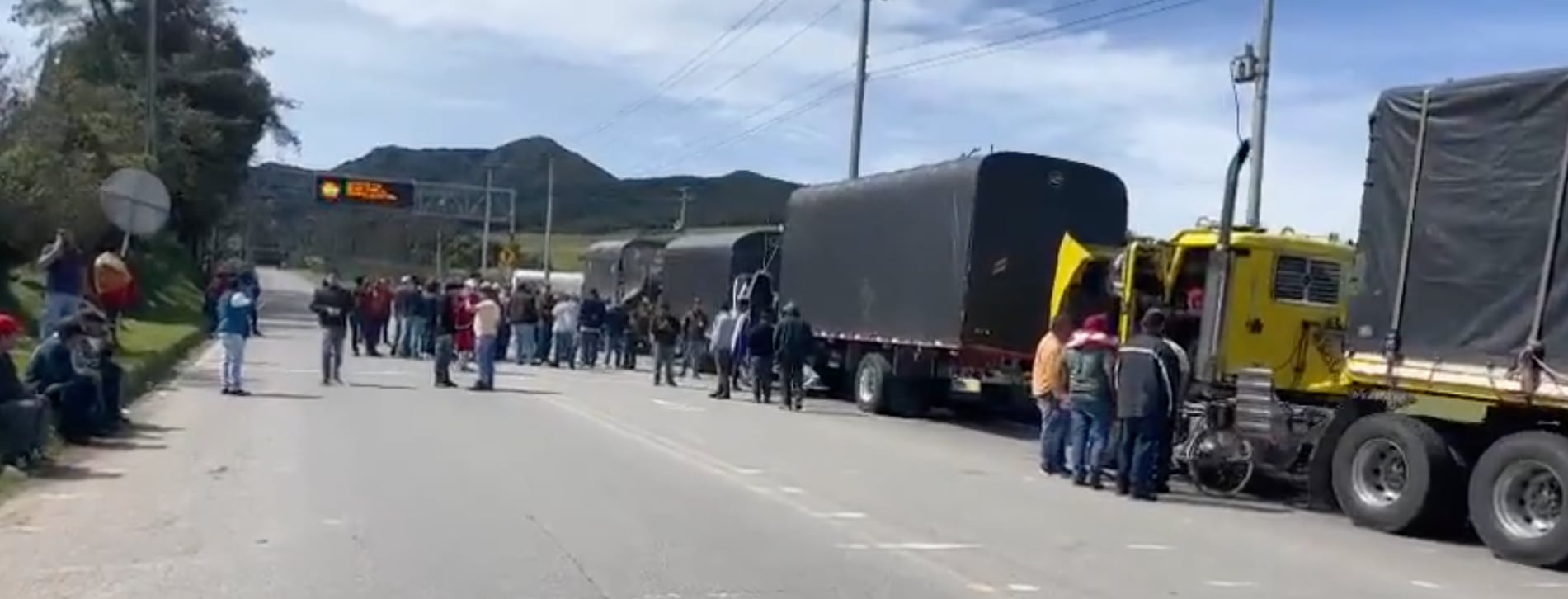 Protestas vía al Llano