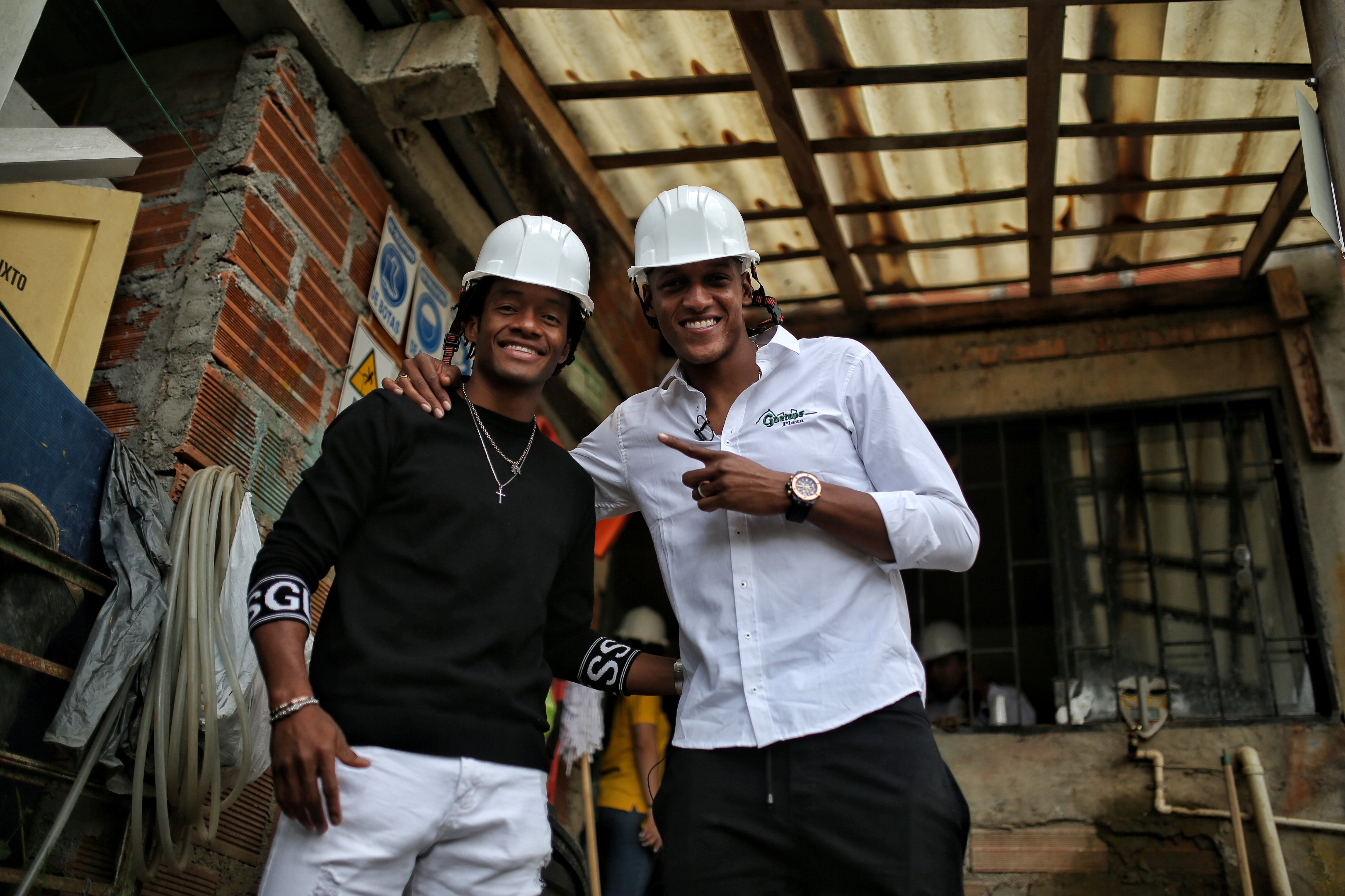 Yerry Mina y Juan Guillermo Cuadrado