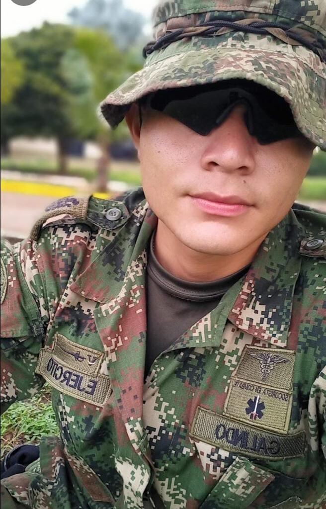 Jorge Iván Galindo Paternina, Soldado profesional , enfermero de combate