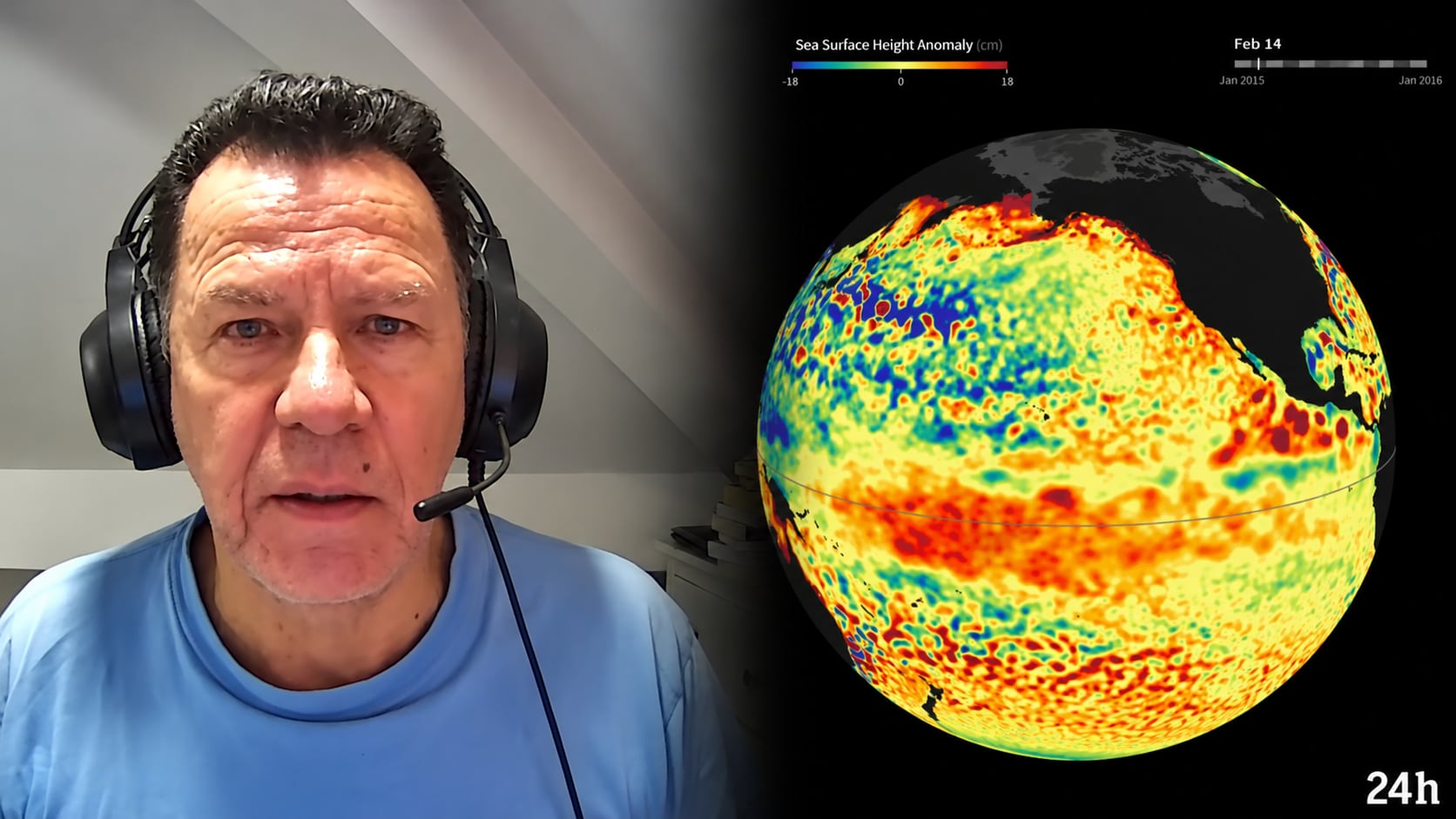 "Unos investigadores que han dicho que este fenómeno podría llegar a tener anomalías más arriba de 3 °C. Esto es un poquito exagerado en mi concepto por ahora", Max Henríquez.