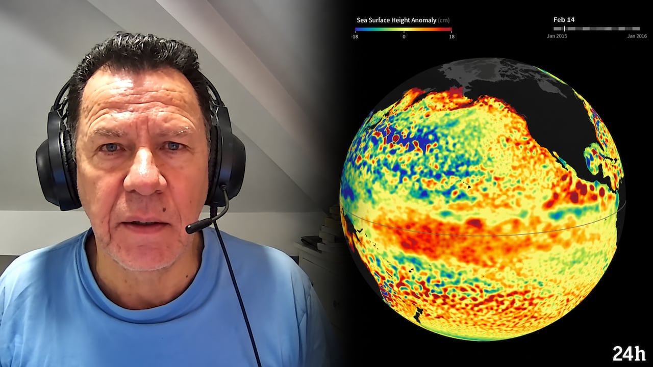 "Unos investigadores que han dicho que este fenómeno podría llegar a tener anomalías más arriba de 3 °C. Esto es un poquito exagerado en mi concepto por ahora", Max Henríquez.