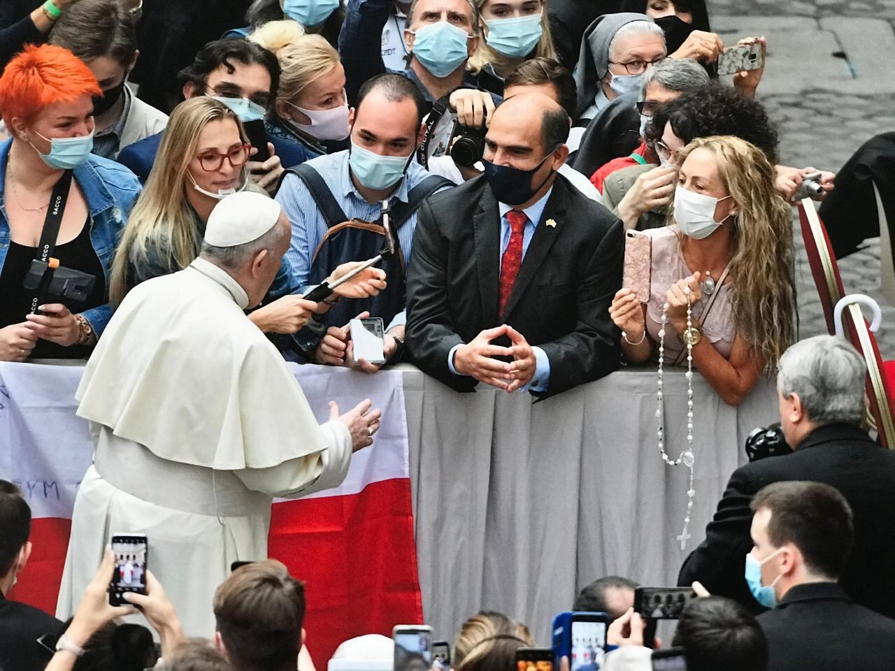 Papa Francisco y Jorge Mario Eastman
