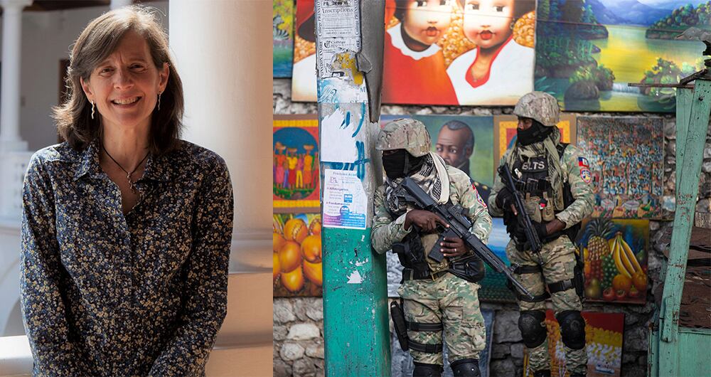 Para la internacionalista Arlene Tickner (Izquierda) el llamado a los gobiernos extranjeros es a aconsejar y acompañar la institucionalidad en Haití, pero no a imponer su ley”.