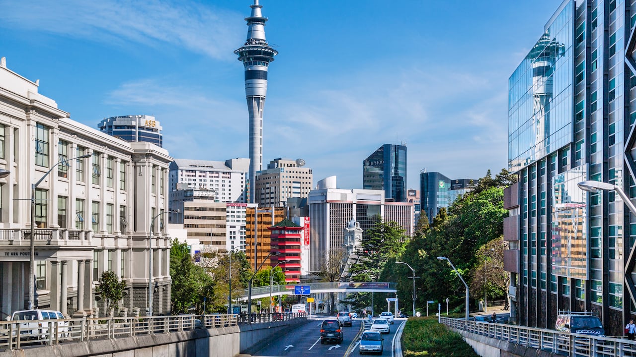 Wellesley Street East downtown, en Auckland