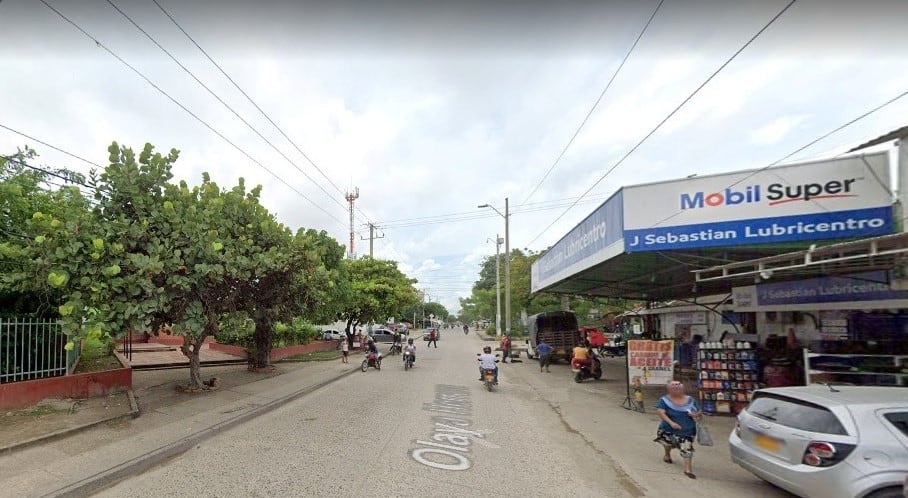 Sector Foco Rojo del barrio Olaya en Cartagena