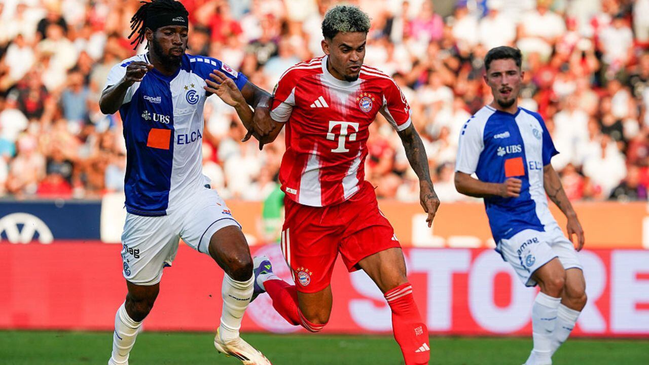 Díaz en acción con Bayern.