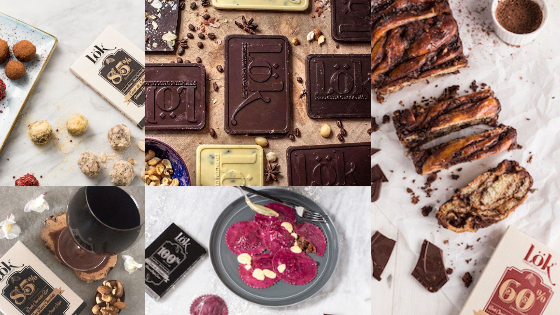 El portafolio abarca barras de chocolate clásico, barks con toppings, cacao en polvo ciento por ciento natural, mieles, granolas, salsas y snacks saludables.