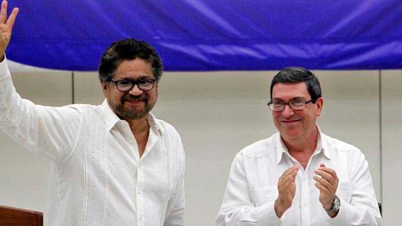 Iván Márquez, aplaudido tras su discurso