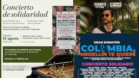 Eventos e iniciativas para recaudar fondos para los damnificados del terremoto en Colombia