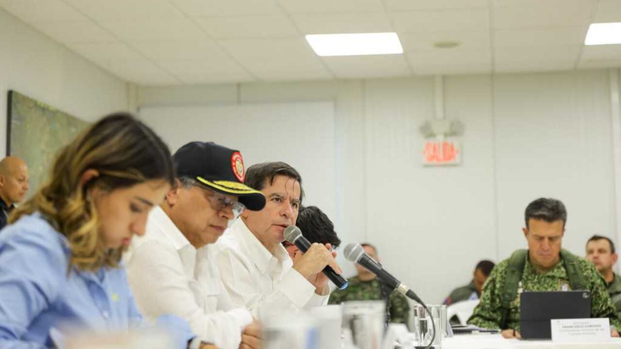Consejo de seguridad liderado por el presidente Gustavo Petro en Tibú