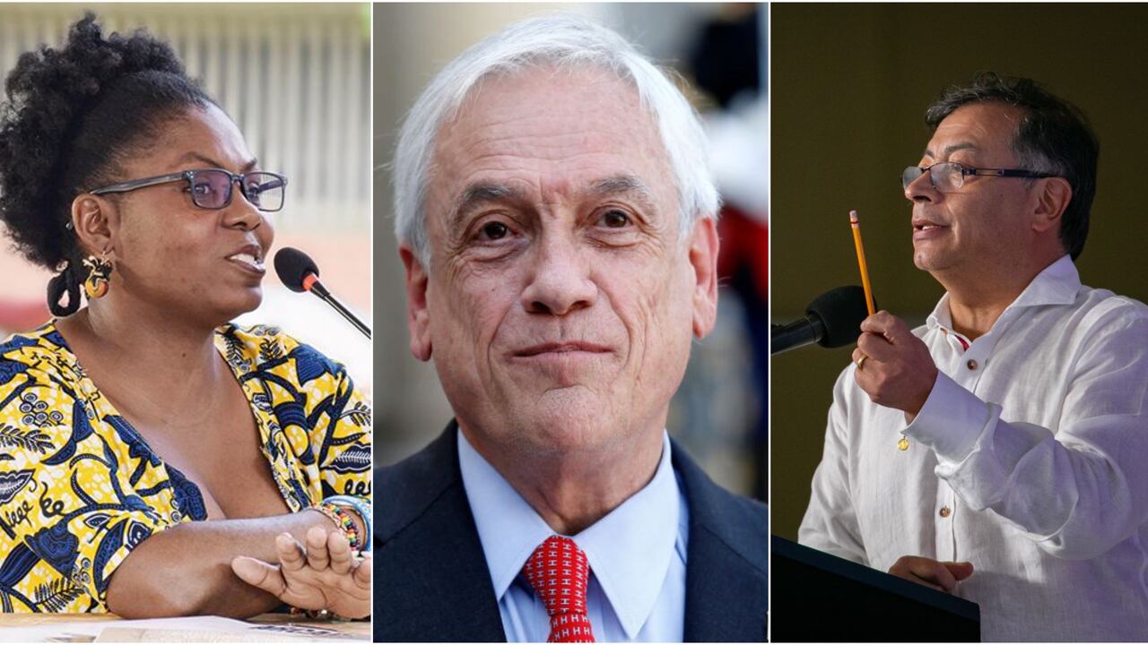 Francia Márquez, Sebastián Piñera, Gustavo Petro