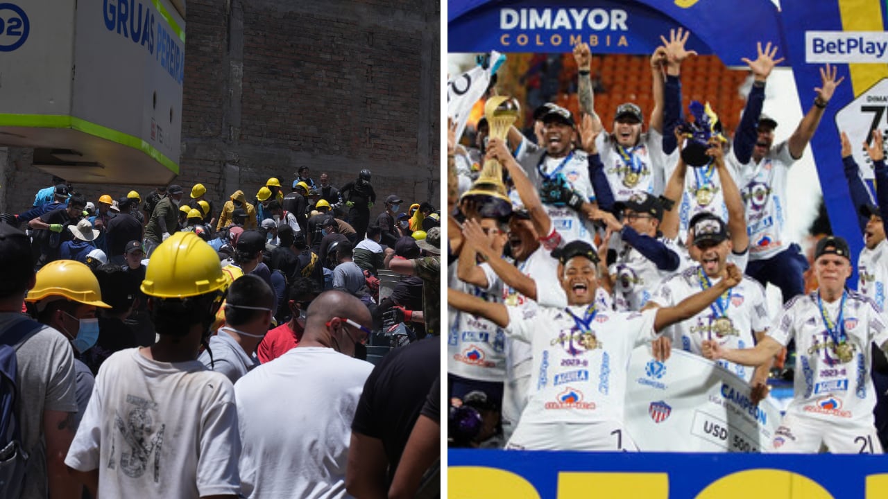 Walmer Pacheco, campeón de la Liga BetPlay, se puso los guantes y empezó a ayudar en Pereira tras el terremoto.
