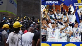 Walmer Pacheco, campeón de la Liga BetPlay, se puso los guantes y empezó a ayudar en Pereira tras el terremoto.